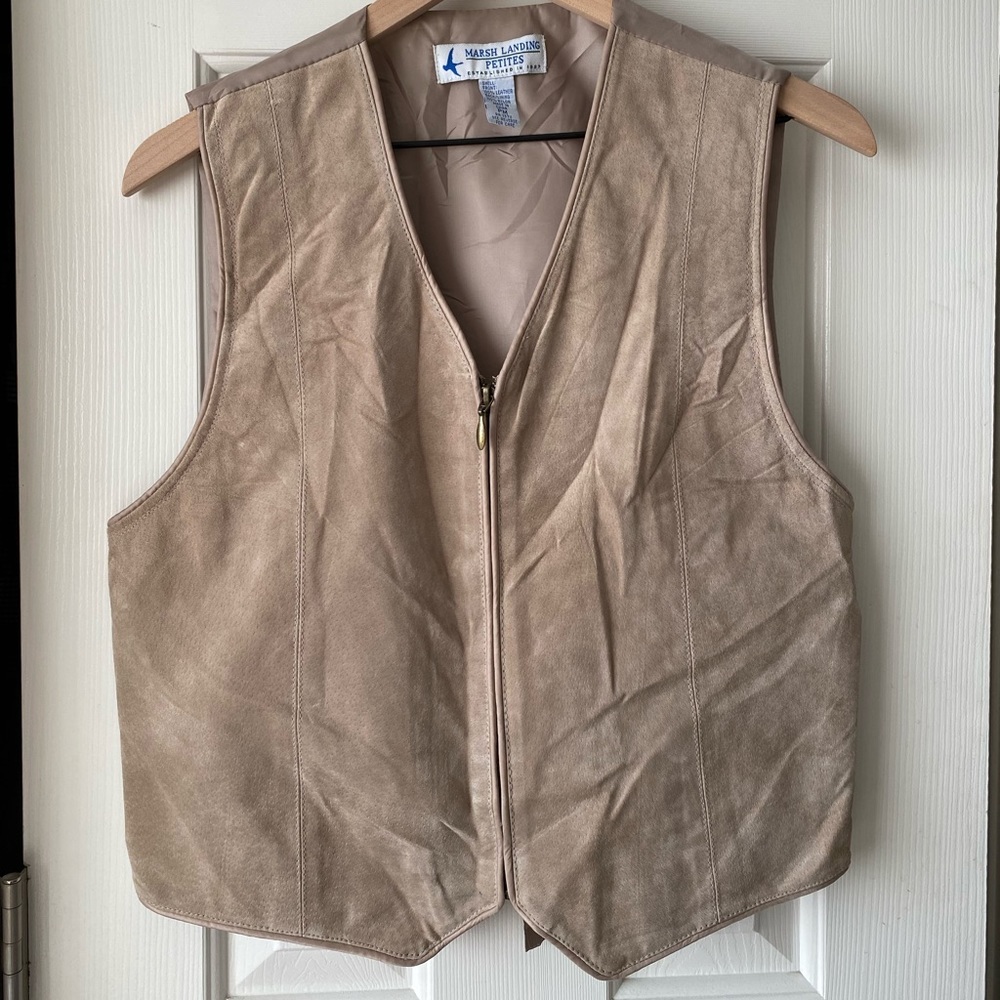 Suede vest
